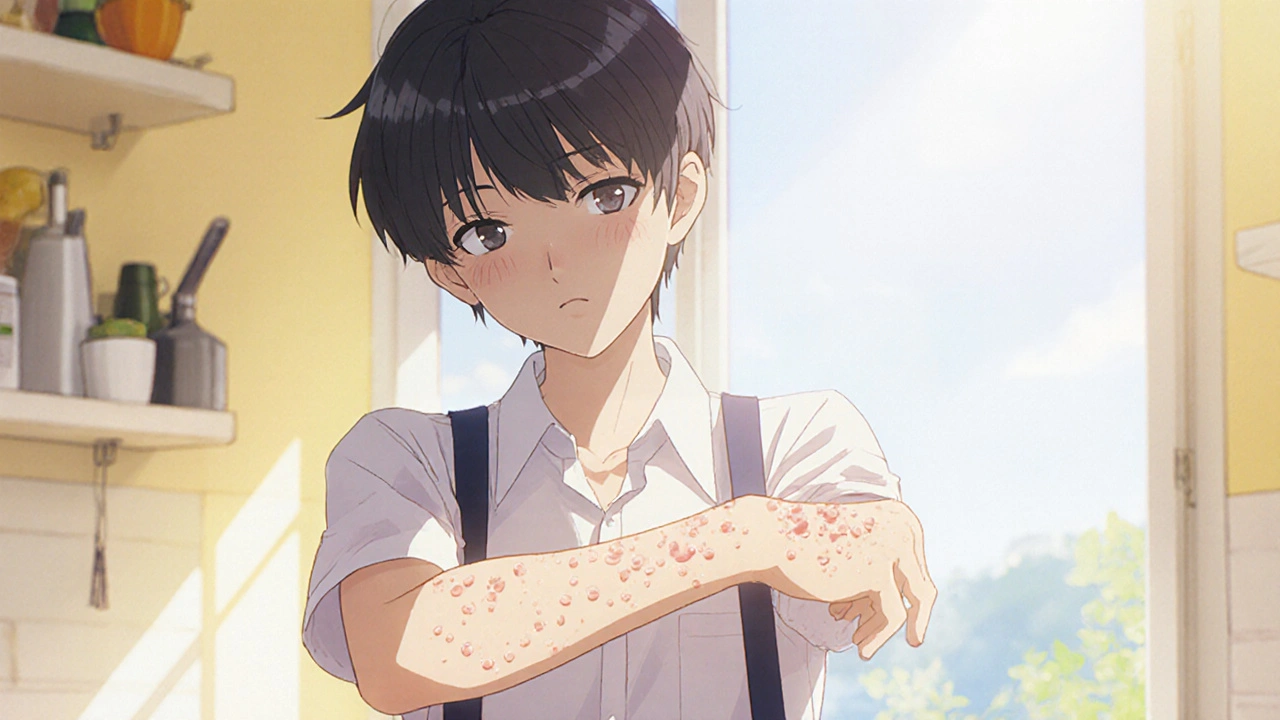 Dermatite herpétiforme et maladie cœliaque : lien, symptômes et diagnostic