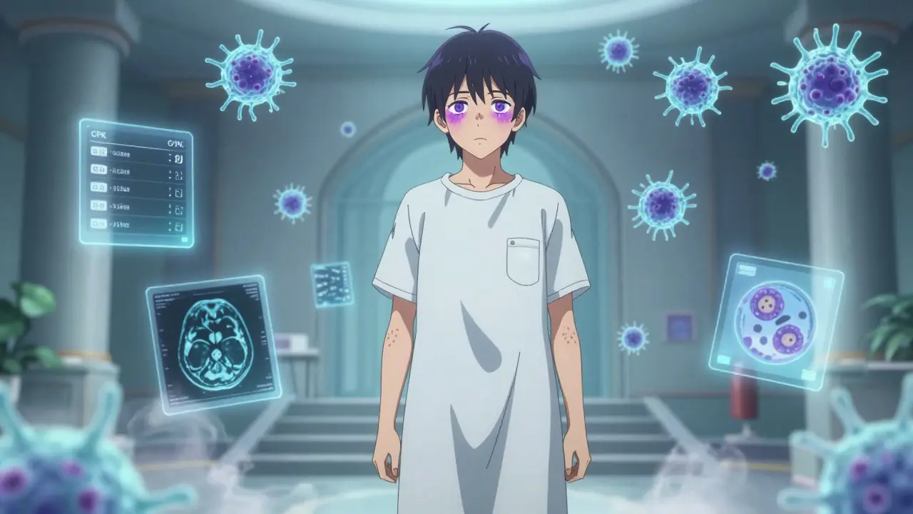 Dermatomyosite et polymyosite : inflammation musculaire et traitements actuels