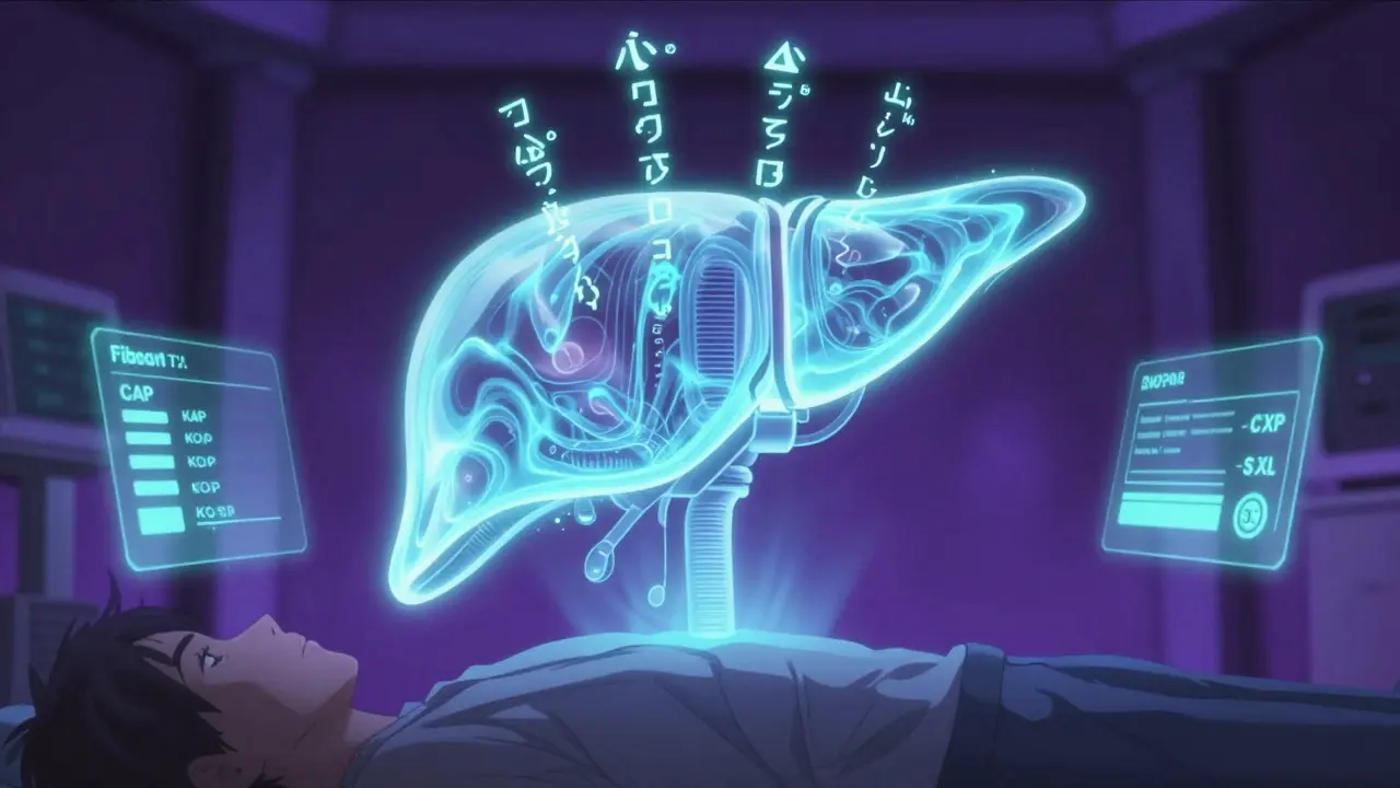 Tests non invasifs de la fibrose hépatique : FibroScan et scores sériques