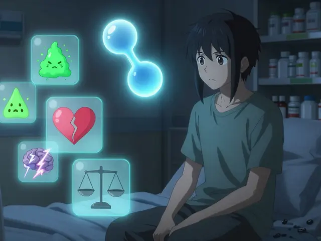 Effets secondaires des ISRS : Aperçu complet des symptômes légers aux graves