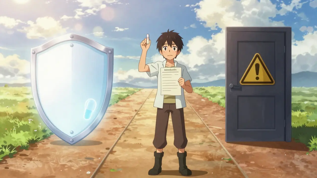 Protagoniste anime choisissant le chemin médical sûr