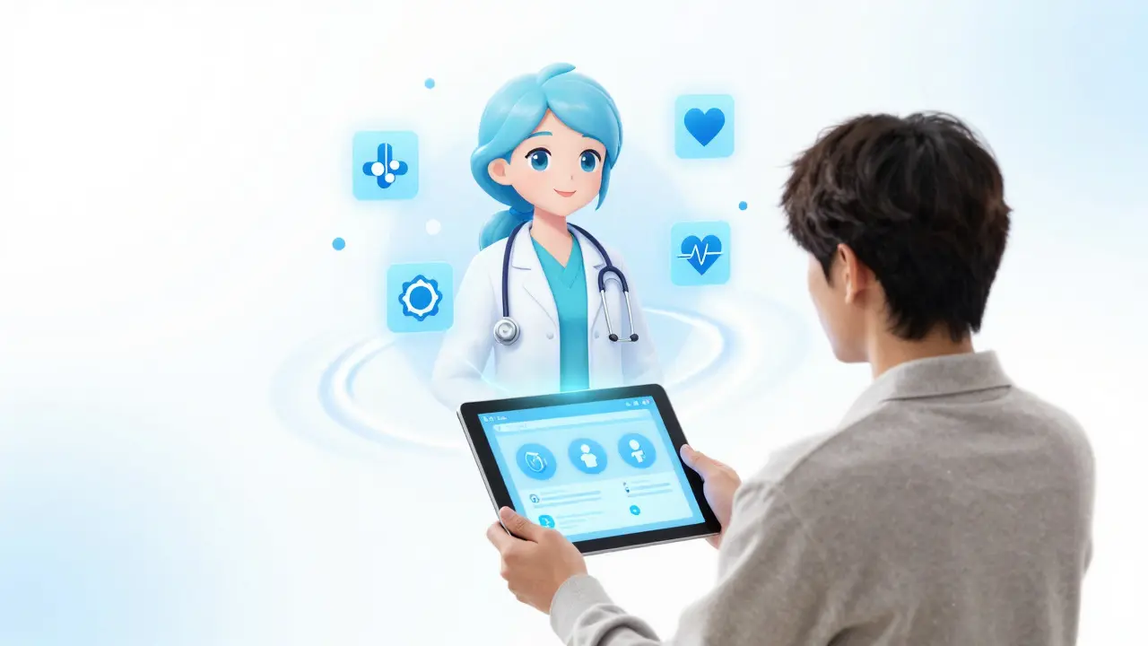 Consultation de télémédecine magique et sécurisée via tablette